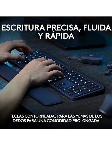 TECLADO LOGITECH MX KEYS S BLUETOOTH WIRELESS GRAF
