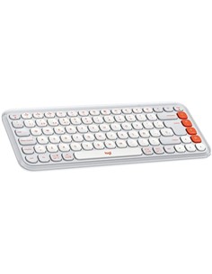 TECLADO LOGITECH POP ICON KEYS WIRELESS ROSE/WHITE