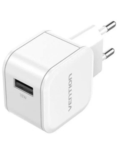 CARGADOR DE PARED VENTION GAN USB -A 18W WHITE