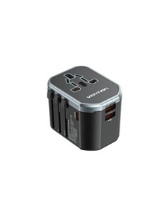 CARGADOR DE PARED VENTION UNIVERSAL USB-C 2XUSB-A