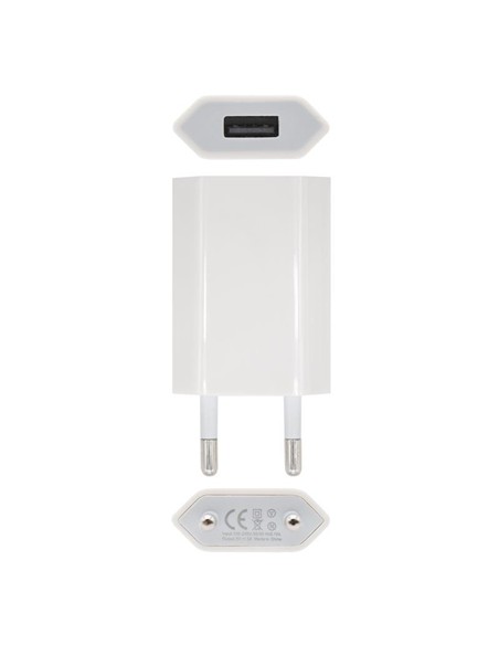 CARGADOR SMARTPHONE NANOCABLE USB 5V-1A WHITE