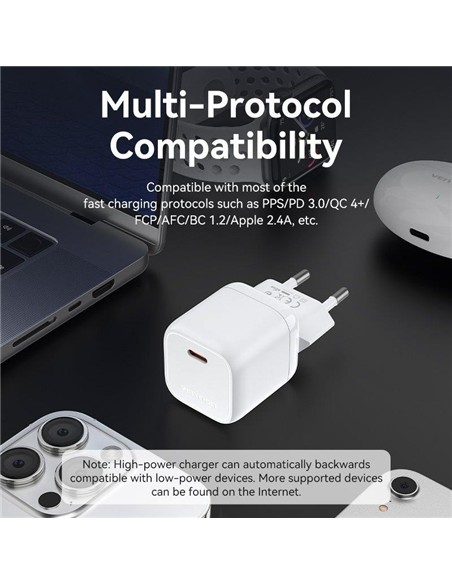CARGADOR SMARTPHONE/TABLET VENTION FAKY0-EU USB-C