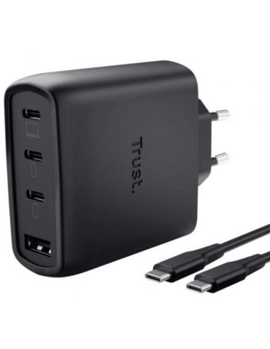 CARGADOR TRUST MAXO 3XUSB-C 1XUSB-A 65W + CABLE US