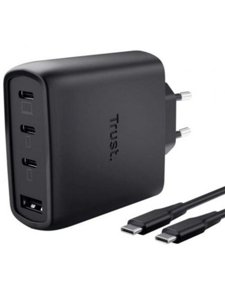 CARGADOR TRUST MAXO 3XUSB-C 1XUSB-A 65W + CABLE US