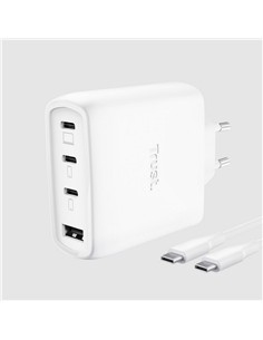 CARGADOR TRUST MAXO 3XUSB-C 1XUSB-A 65W + CABLE US 2