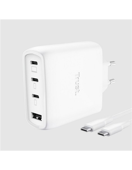 CARGADOR TRUST MAXO 3XUSB-C 1XUSB-A 65W + CABLE US