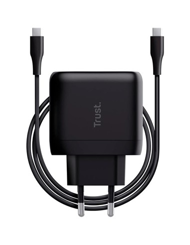 CARGADOR TRUST MAXO USB-C 65W 2M BLACK