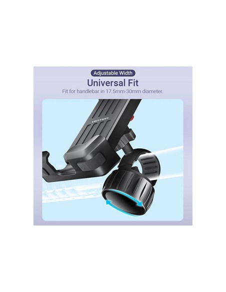 SOPORTE VENTION BICI PARA SMARTPHONE 4.7-6.9 BLACK
