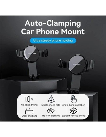 SOPORTE VENTION COCHE PARA SMARTPHONE 4.7-7.2 CLIP