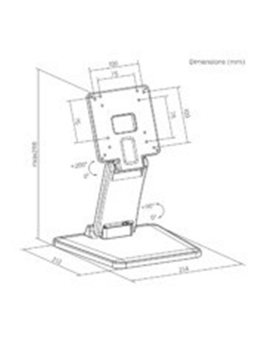 SOPORTE SOBREMESA AISENS MONITOR/POS 10 - 27 INCLI
