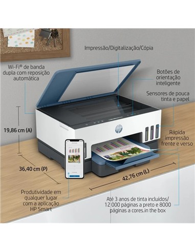 IMPRESORA HP SMART TANK MULTIFUNCION 7006 COLOR WI
