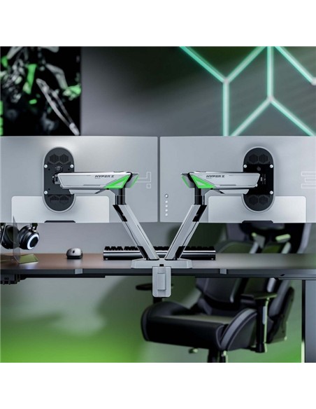 SOPORTE DE MESA GAMING PARA 2 TV/MONITOR AISENS 17