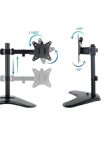 SOPORTE DE MESA MONITOR 2 TOOQ REG.ALTURA GIR. INC