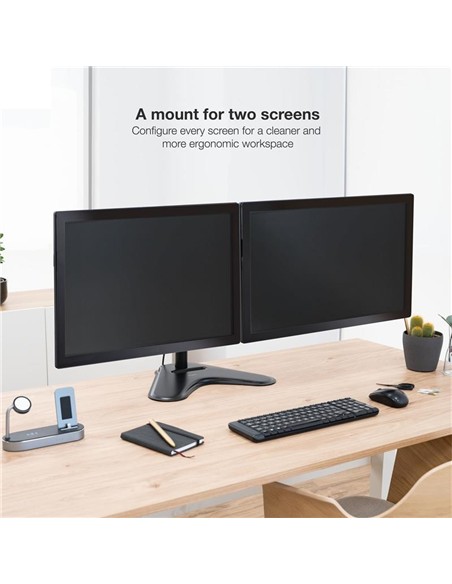 SOPORTE DE MESA MONITOR 2 TOOQ REG.ALTURA GIR. INC