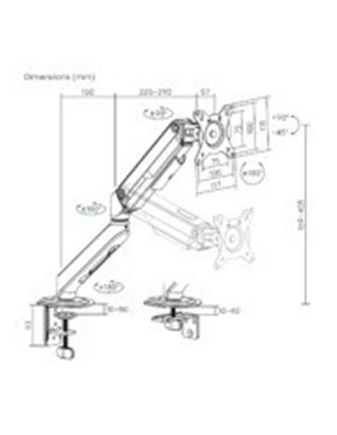 SOPORTE DE MESA TV/MONITOR AISENS 17 - 32 1 BRAZO
