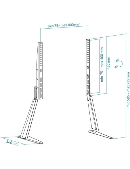 SOPORTE TOOQ SOBREMESA PARA TV/MONITOR 32-70