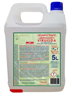 DESINFECTANTE LIMPIADOR VIRUCIDA 5 litros