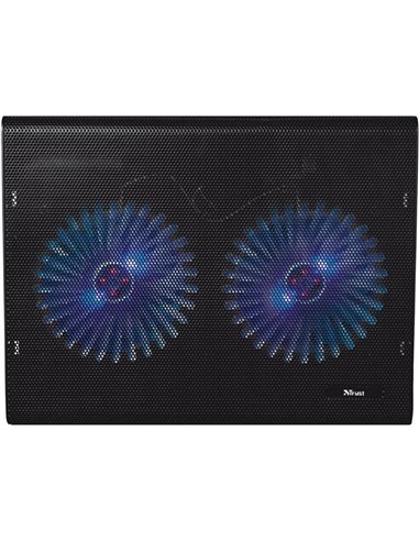 SOPORTE + VENTILADOR NOTEBOOK TRUST HASTA 17.4 BLA