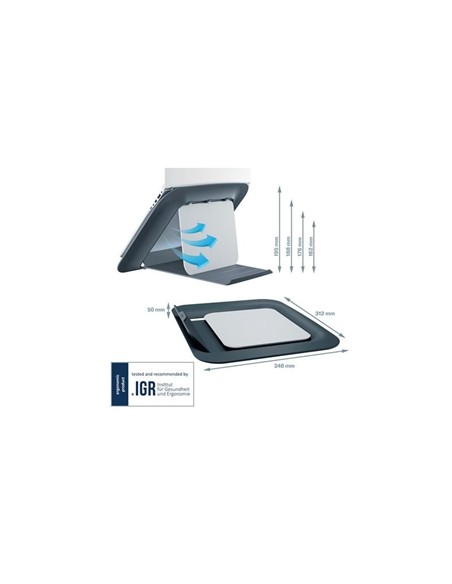 SOPORTE LEITZ SOBREMESA PARA NOTEBOOK ERGONOMICO 1