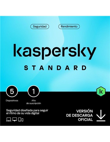 ANTIVIRUS KASPERSKY STANDARD 1YEAR 5L PC/MAC/ANDRO