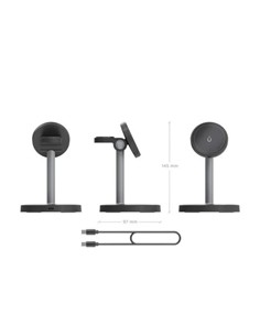 BASE CARGADOR AISENS SMARTPHONE/APPLE WATCH/AURICU 2