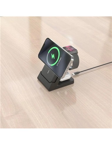 BASE CARGADOR AISENS SMARTPHONE/APPLE WATCH/AURICU