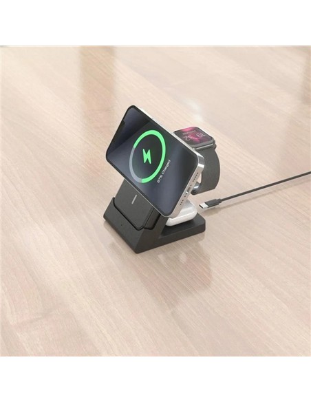 BASE CARGADOR AISENS SMARTPHONE/APPLE WATCH/AURICU