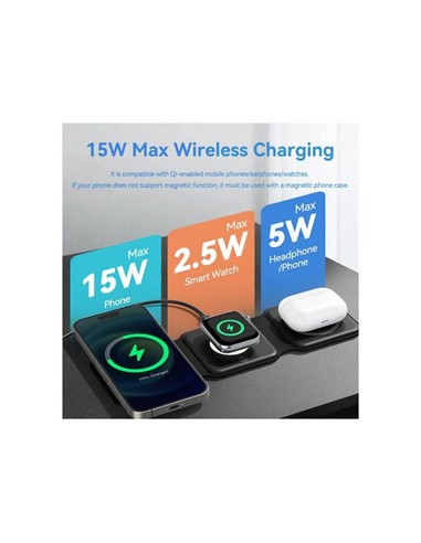 BASE CARGADOR PAD VENTION SMARTPHONE/APPLE WATCH/A