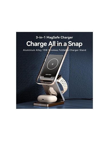BASE CARGADOR VENTION SMARTPHONE/APPLE WATCH/AURIC