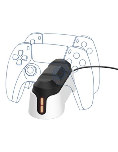 BASE DE CARGA TRUST GXT 228 PARA 2 MANDOS PS5 RGB