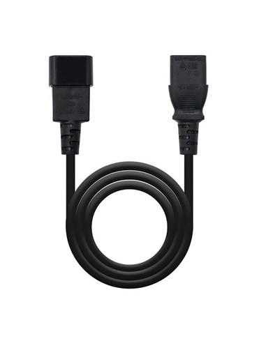 CABLE ALIMENTACION IEC C13/H - IEC C14/M 3M