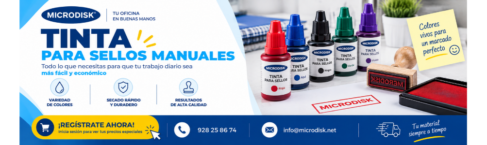 Tintas sellos manuales